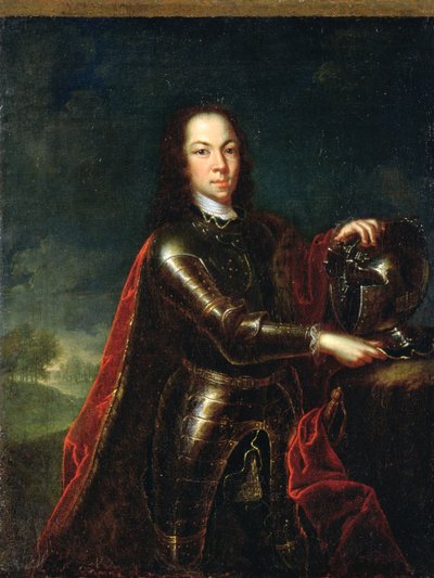 Portret van Tsarevitsj Alexei Petrovich van Rusland (1690-1718), 1728 door Johann Paul Luedden